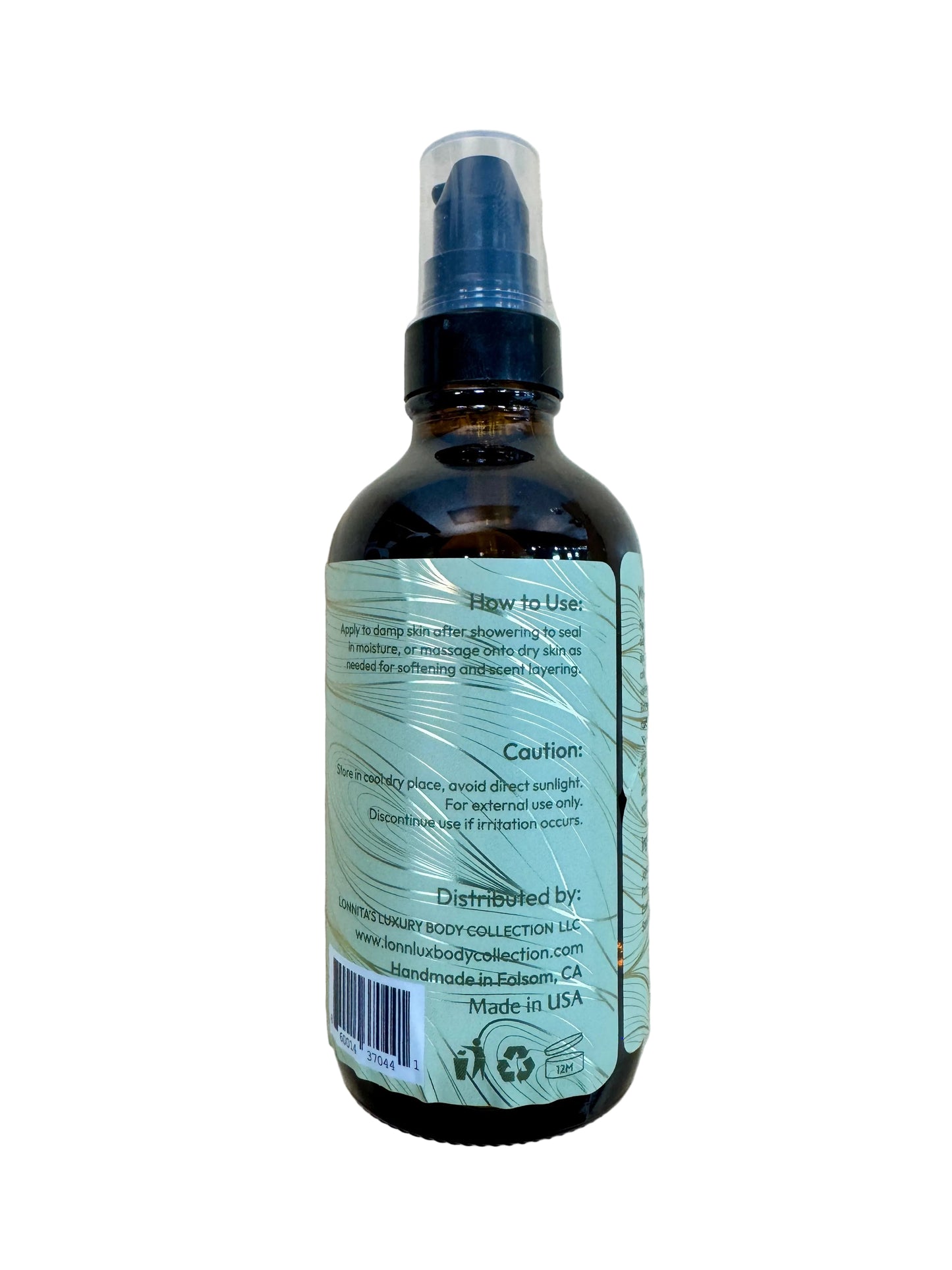 Spray bottle with label on a white background